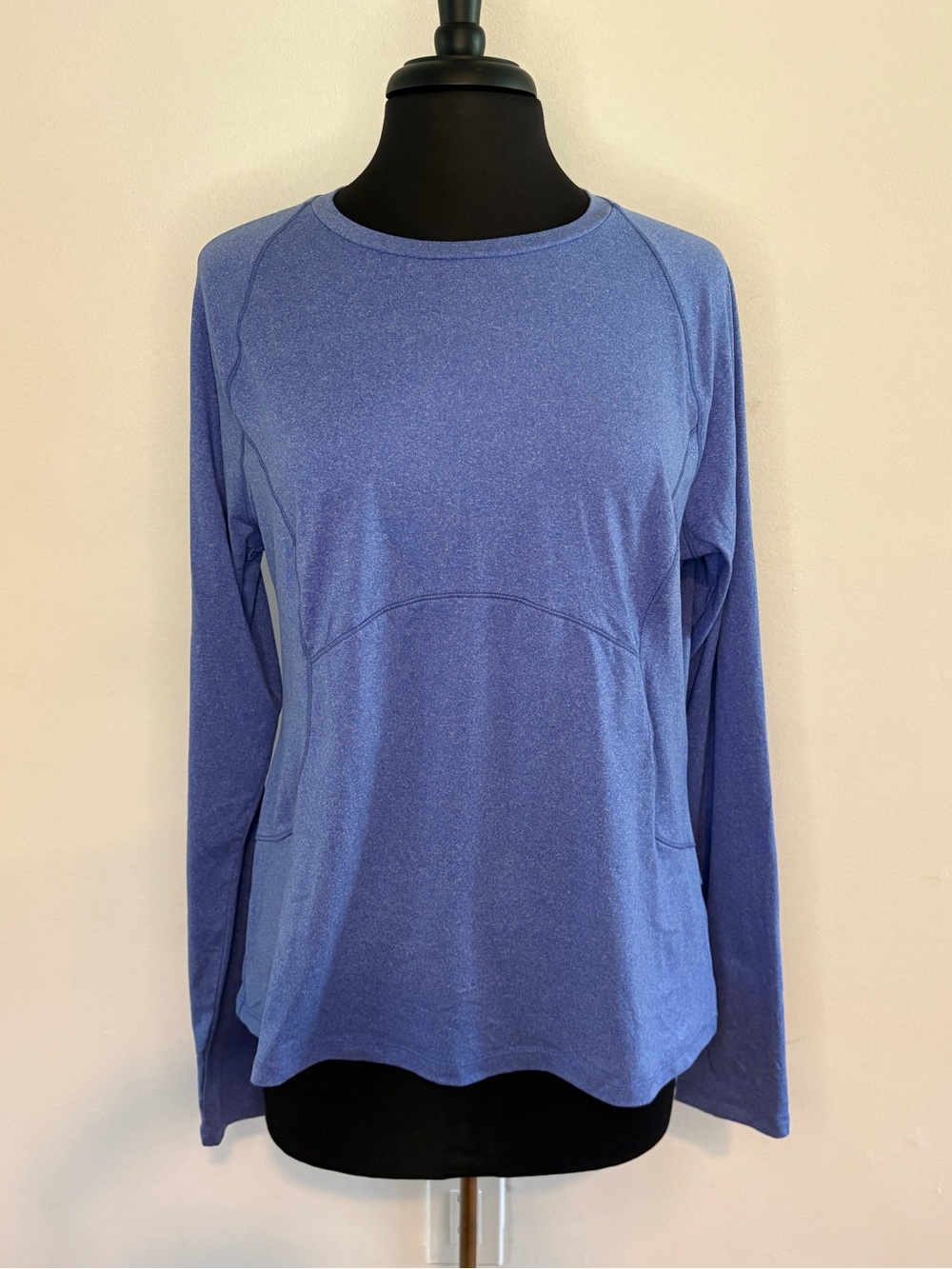 Spider Women's Long Sleeve Performance Tee in Periwinkle Blue XL